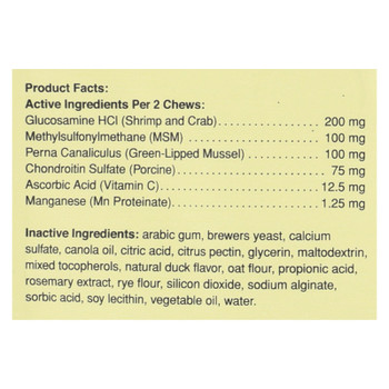 Pet Naturals Of Vermont Hip + Joint Dog Chews  - 1 Each - 60 CT Pet Naturals Of Vermont Hip + Joint Dog Chews  - 1 Each - 60 CT