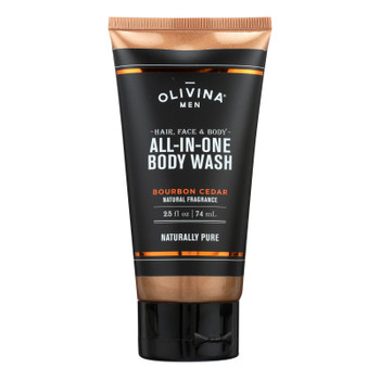 Olivina Men - All In One Wash Bourb Ced - 2.5 OZ