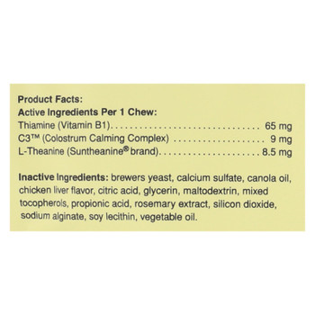Pet Naturals Of Vermont Calming Dog Chews  - 1 Each - 30 CT Pet Naturals Of Vermont Calming Dog Chews  - 1 Each - 30 CT