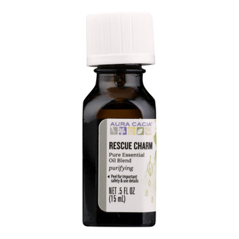 Aura Cacia - Ess Oil Rescue Charm - 1 Each - .5 FZ Aura Cacia - Ess Oil Rescue Charm - 1 Each - .5 FZ