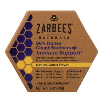 Zarbee's Naturals 96% Honey Cough Soothers & Immune Support  - 1 Each - .9 FZ