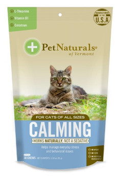 Pet Naturals Of Vermont - Calming Chew Cats - 1 Each - 30 CT Pet Naturals Of Vermont - Calming Chew Cats - 1 Each - 30 CT