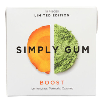 Simply Gum - Gum Boost - Case of 12 - 15 CT Simply Gum - Gum Boost - Case of 12 - 15 CT