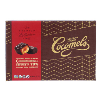 Cocomels - Chocolate Cvrd Dlx Gft Box - Case of 6 - 3 OZ Cocomels - Chocolate Cvrd Dlx Gft Box - Case of 6 - 3 OZ