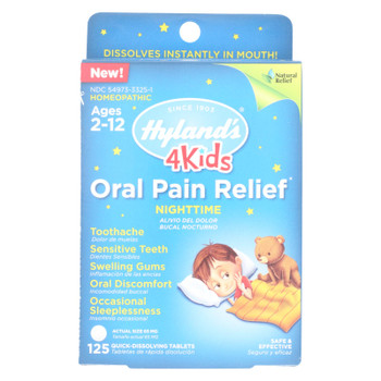 Hylands Homeopathic - 4kids Pain Relf Night Orl - 1 Each - 125 TAB Hylands Homeopathic - 4kids Pain Relf Night Orl - 1 Each - 125 TAB