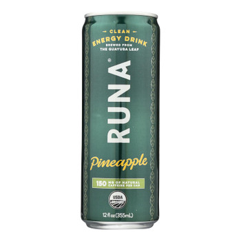 Runa - Cln Energy Pineapple - Case of 12 - 12 FZ Runa - Cln Energy Pineapple - Case of 12 - 12 FZ
