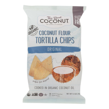 The Real Coconut - Tort Chip Original Cnt Fl - Case of 12 - 5.5 OZ