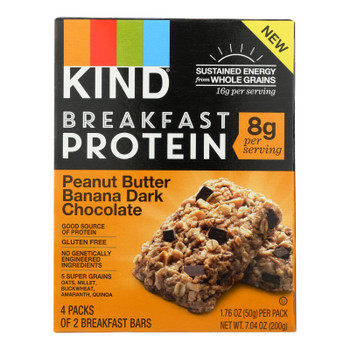 Kind - Bar Peanut Butter Ban Dark Chocolate - Case of 8 - 4/1.76OZ
