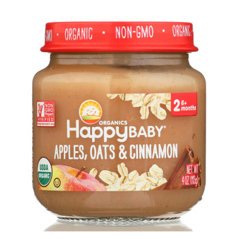 Happy Baby - Cc Apple Oat Cinnamon Stg2 - Case of 6 - 4 OZ