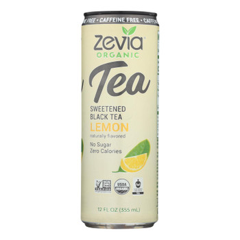 Zevia Organic Sweetened Black Tea - Case of 12 - 12 FZ