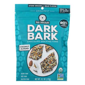 Taza Chocolates Chocolate Snacking Thins - Case of 12 - 4.2 OZ Taza Chocolates Chocolate Snacking Thins - Case of 12 - 4.2 OZ