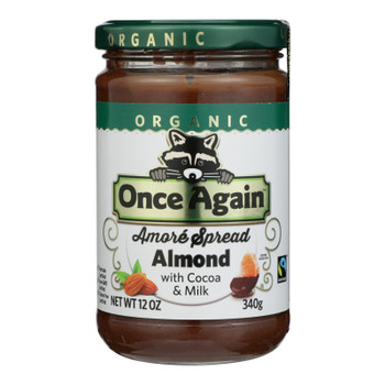 Once Again - Spread Almond Cocoa Milk - Case of 6 - 12 OZ