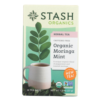 Stash Tea - Tea Herbal Moringa Mint - Case of 6 - 18 BAG