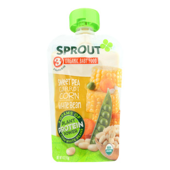 Sprout Foods Inc - Baby Fd.og2 Sweet Pea Carrot - Case of 6 - 4 OZ