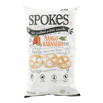 Spokes - Snack Puff Pot Mango Hab - Case of 12 - 2.8 OZ