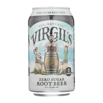 Virgil's Rootbeer - Soda Zero Sugar Root Beer - Case of 4 - 6/12 FZ