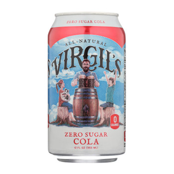 Virgil's Rootbeer - Soda Zero Sugar Cola - Case of 4 - 6/12 FZ