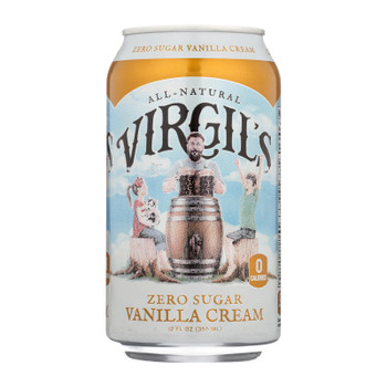 Virgil's Rootbeer - Soda Zero Sugar Vanilla Cream - Case of 4 - 6/12 FZ