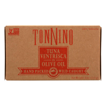 Tonnino Tuna Tuna Ventresca In Olive Oil - Case of 6 - 4 OZ Tonnino Tuna Tuna Ventresca In Olive Oil - Case of 6 - 4 OZ