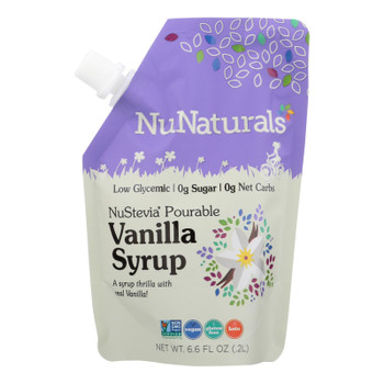 Nunaturals - Vanilla Syrup Pourable - 1 Each - 6.6 OZ