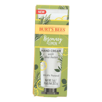 Burts Bees - Hand Cream Rosemary Lemon - 1 Each - 1 OZ Burts Bees - Hand Cream Rosemary Lemon - 1 Each - 1 OZ