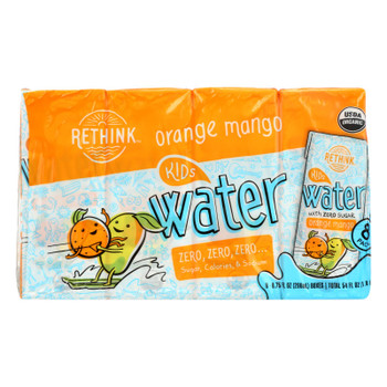 Rethink Water - Kids Water Orange Mango - Case of 4 - 8/6.75FZ