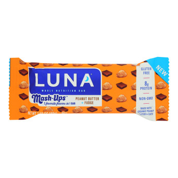 Luna - Bar Mshup Peanut Butter Fudge - Case of 15 - 1.69 OZ Luna - Bar Mshup Peanut Butter Fudge - Case of 15 - 1.69 OZ