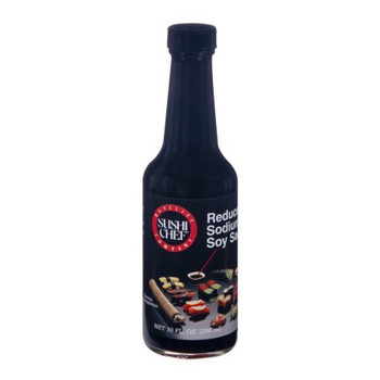 Sushi Chef Baycliff Company, Reduced Sodium Soy Sauce - Case of 6 - 10 FZ