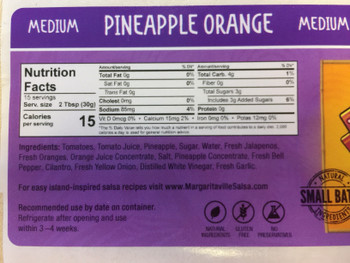 Margaritaville - Salsa Pineapple Orange - Case of 6 - 16 OZ