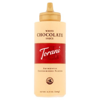Torani White Chocolate Sauce - Case of 4 - 16.5 OZ