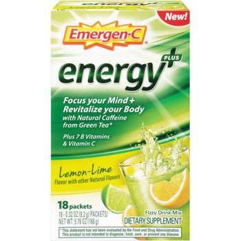 Emergen-c - Energy+ Lemon Lime - 1 Each - 18 CT Emergen-c - Energy+ Lemon Lime - 1 Each - 18 CT
