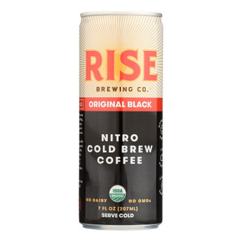 Rise Brewing Co - Cld Brew Coffee Org Black - Case of 12 - 7 FZ Rise Brewing Co - Cld Brew Coffee Org Black - Case of 12 - 7 FZ