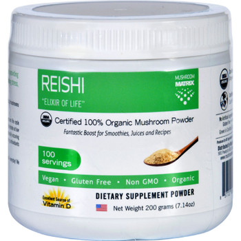 Om - Reishi Organic Powder 200grm - 1 Each - 7.05 OZ