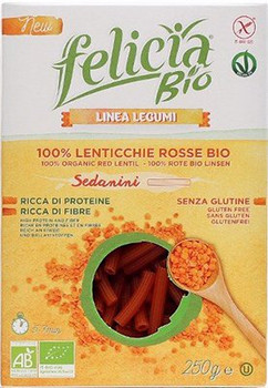 Felicia Organic - Sedanini Organic Red Lentil - Case of 6 - 8 OZ