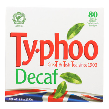 Typhoo Tea - Tea Decaf - Case of 6 - 80 CT