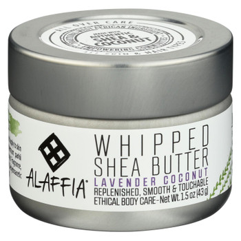 Alaffia Lavender Coconut Whipped Shea Butter  - 1 Each - 1.5 OZ