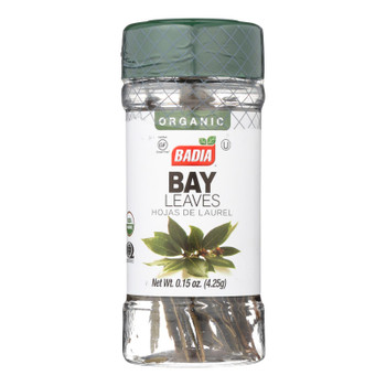 Badia Organic Bay Leaves  - Case of 8 - .15 OZ Badia Organic Bay Leaves  - Case of 8 - .15 OZ