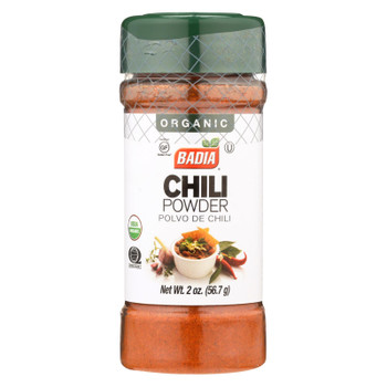 Badia Organic Chili Powder  - Case of 8 - 2 OZ Badia Organic Chili Powder  - Case of 8 - 2 OZ