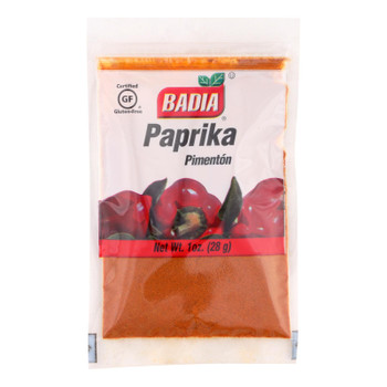 Badia Paprika Resealable Spice Packet  - Case of 12 - 1 OZ