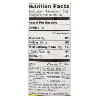 Bragg Seasoning, Nutritional Yeast Premium  - Case of 12 - 4.5 OZ