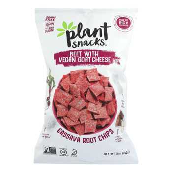 Cassava Crunch Plant Snacks, Beef With Goat Cheese  - Case of 12 - 5 OZ