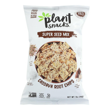 Cassava Crunch Plant Snacks, Seeds  - Case of 12 - 5 OZ