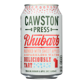 Cawston Press Sparkling Rhubarb And Apple Juice Beverage  - Case of 24 - 11.15 FZ