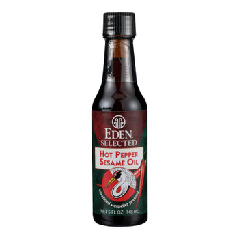 Eden Selected Hot Pepper Sesame Oil  - Case of 12 - 5 FZ Eden Selected Hot Pepper Sesame Oil  - Case of 12 - 5 FZ