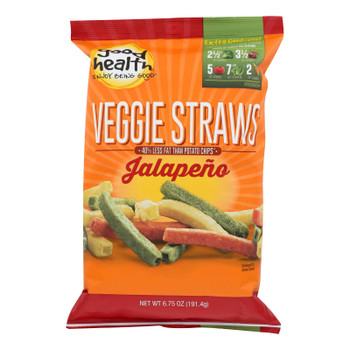 Good Health Jalapeno Veggie Straws  - Case of 10 - 6.25 OZ Good Health Jalapeno Veggie Straws  - Case of 10 - 6.25 OZ