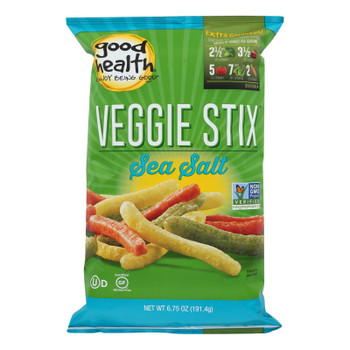 Good Health Sea Salt Veggie Stix  - Case of 10 - 6.25 OZ