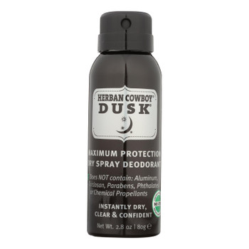 Herban Cowboy Deodorant, Dry Spray Dusk  - 1 Each - 2.8 OZ