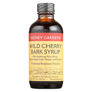 Honey Gardens Wild Cherry Bark Honey Syrup  - 1 Each - 4 FZ Honey Gardens Wild Cherry Bark Honey Syrup  - 1 Each - 4 FZ