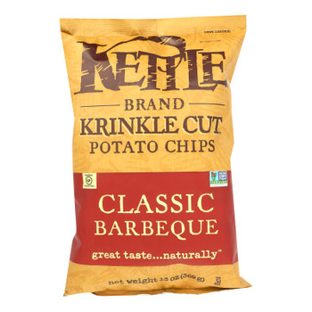 Kettle Brand Barbeque Krinkle Cut Potato Chips  - Case of 9 - 13 OZ Kettle Brand Barbeque Krinkle Cut Potato Chips  - Case of 9 - 13 OZ