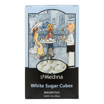 La Medina White Sugar Cubes  - Case of 12 - 13 OZ